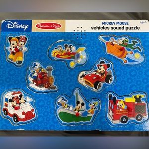 Melissa & Doug Disney Mickey Mouse vehicle sound puzzle